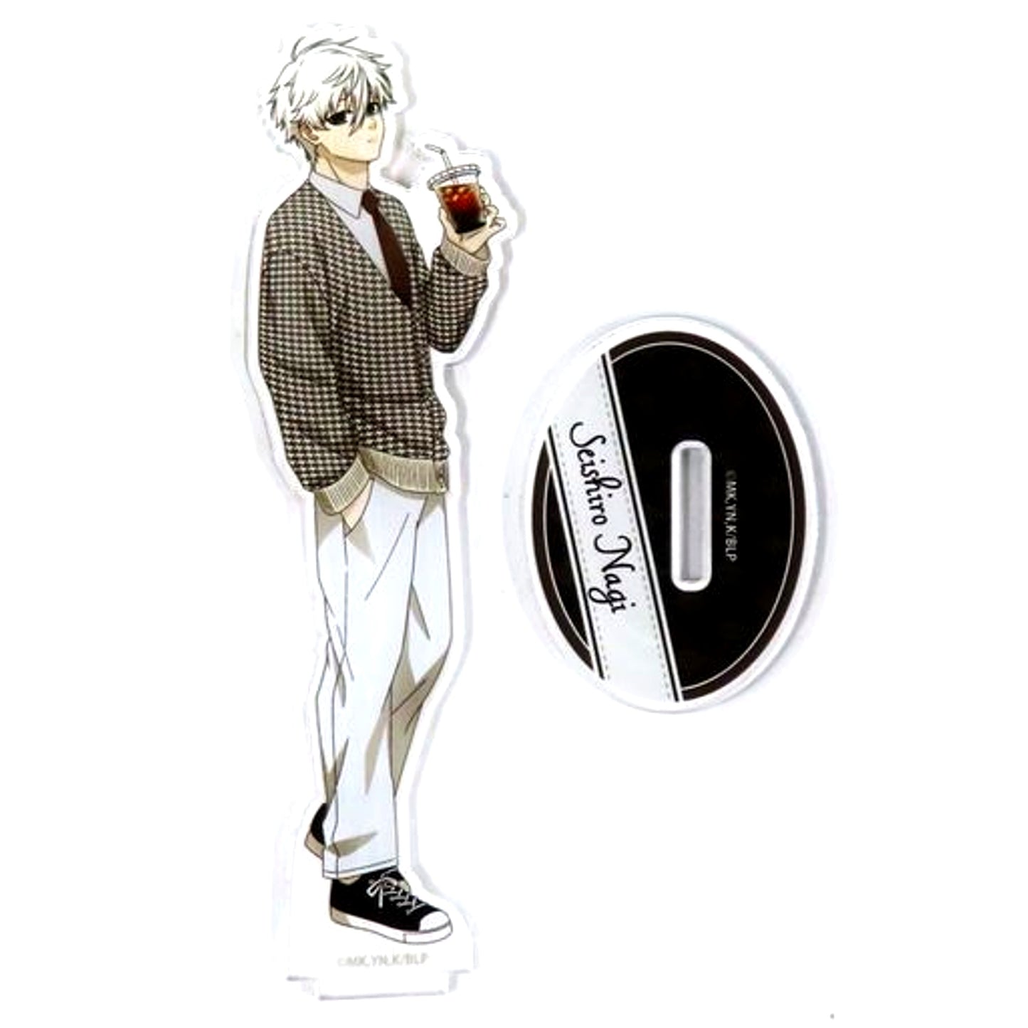 Seishiro Nagi Acrylic Stand Figure Blue Lock x Animax Cafe+ [USED]