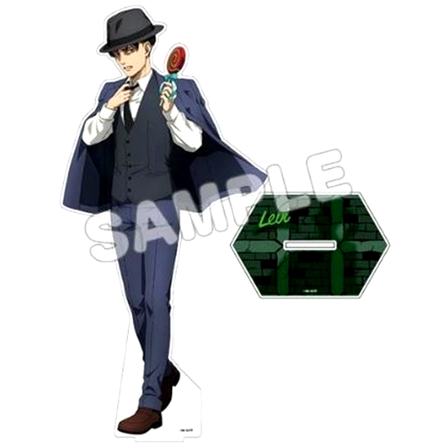 Levi Attack on Titan Drawn Acrylic Figure L [USED]