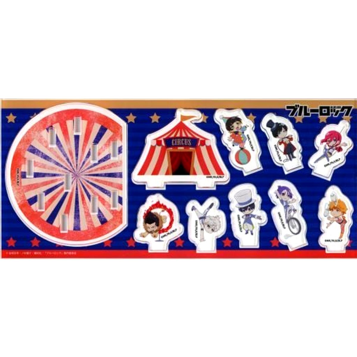 Group Blue Lock Circus Deformed Acrylic Diorama Stand animate Girls Festival 2022 [USED]