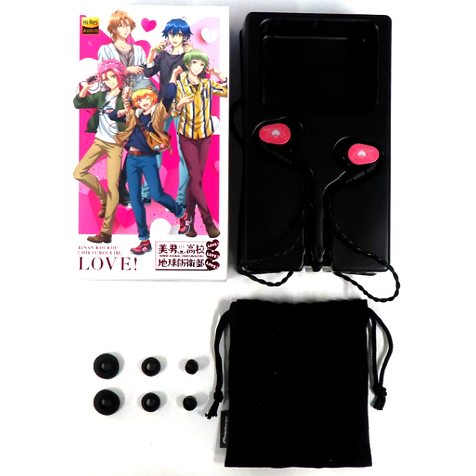 Boueibu LOVE Model High-Res Earphones Cute High Earth Defense Club Series x Pioneer [USED]