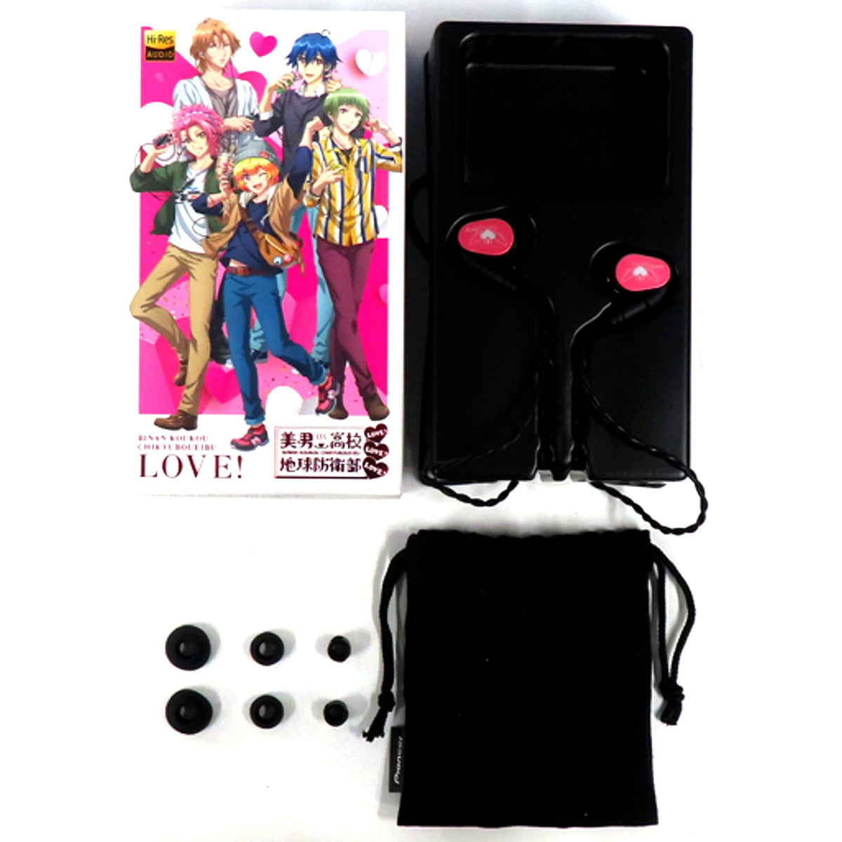Boueibu LOVE Model High-Res Earphones Cute High Earth Defense Club Series x Pioneer [USED]
