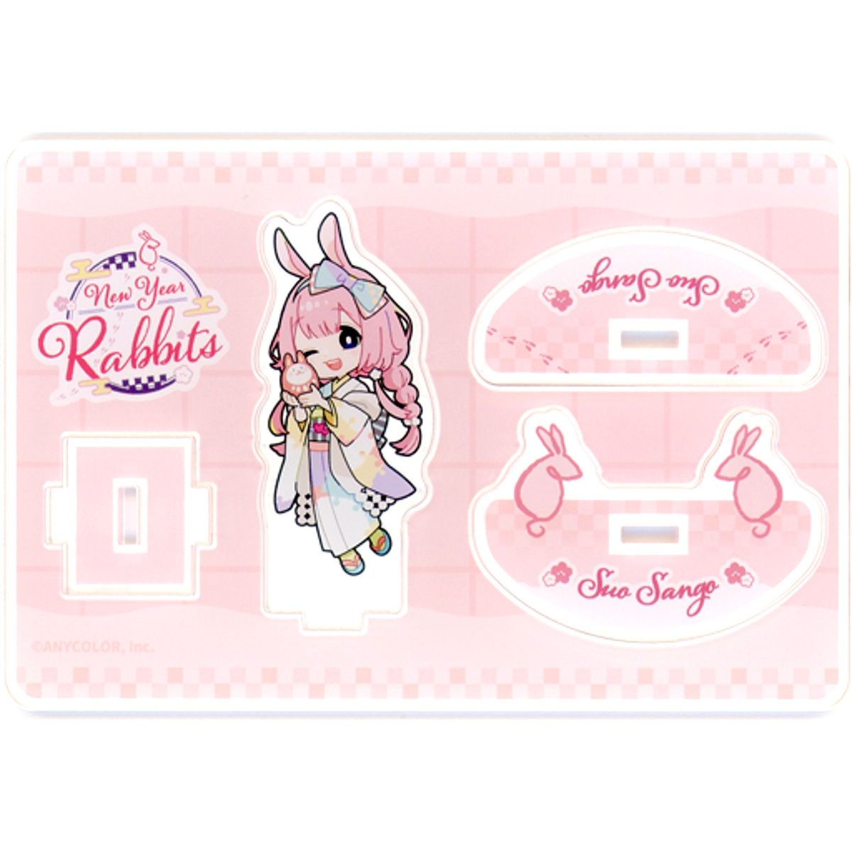 Suo Sango Swaying Acrylic Stand Virtual YouTuber Nijisanji New Year Rabbits [USED]