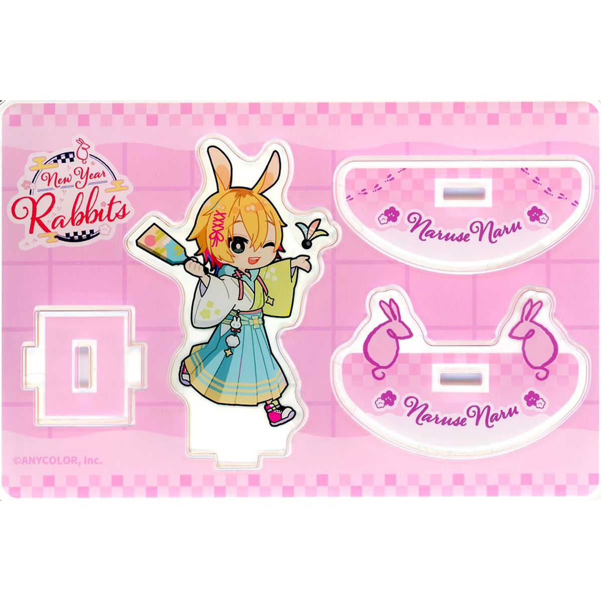 Naruse Naru Swaying Acrylic Stand Virtual YouTuber Nijisanji New Year Rabbits [USED]