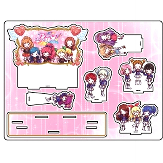 Group Design Pink 01. Aikatsu! GraffArt Design Acrylic Diorama [USED]