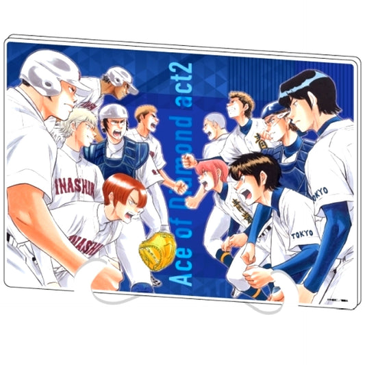 Inashiro Industrial and Seidou High School 02 Official Illustration Ace of Diamond act II A5 Size Acrylic Art Board [USED]