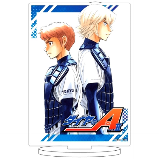 Kaoru Yui and Koshu Okumura 08 Official Illustration Ace of Diamond act II Character Acrylic Figure [USED]