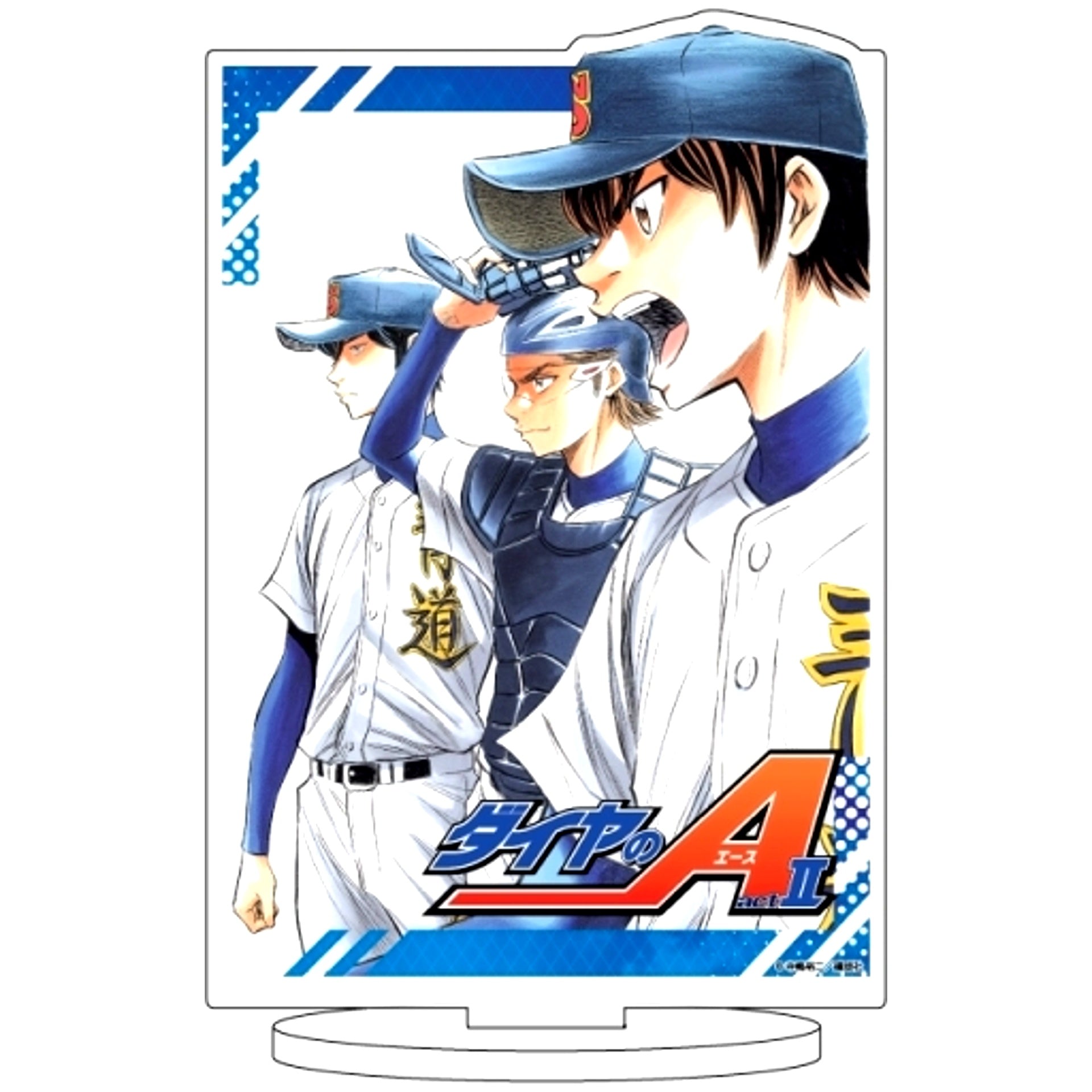 Eijun Sawamura and Satoru Furuya and Kazuya Miyuki 11 Official Illustration Ace of Diamond act II Character Acrylic Figure [USED]