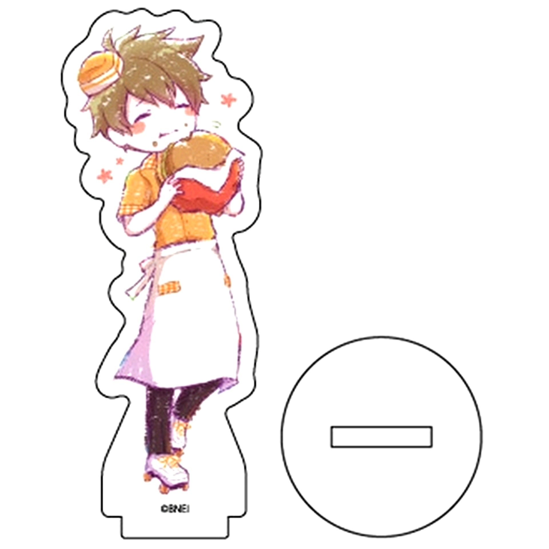 Tsubasa Kashiwagi 12. Burger Shop Ver. GraffArt Illustration The Idolmaster SideM Trading Acrylic Petit Stand [USED]