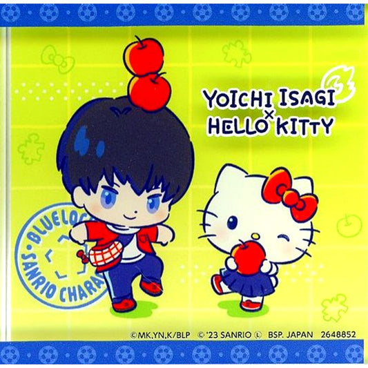 Yoichi Isagi x Hello Kitty Acrylic Block Blue Lock x Sanrio Characters [USED]