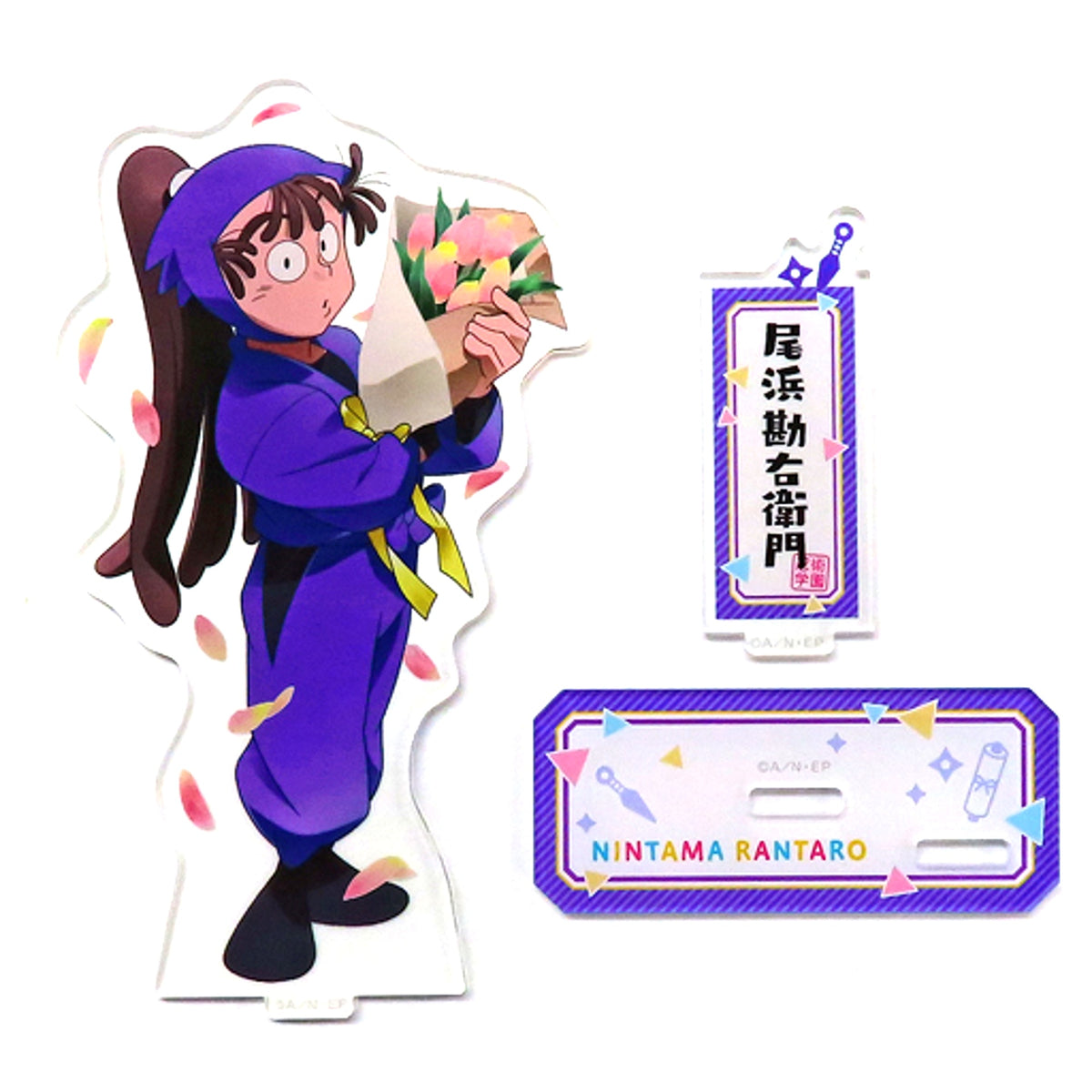 Kanemon Ohama Acrylic Stand Nintama Rantaro Original Art Exhibition Anime Broadcast 30th Anniversary Arigato no Dan [USED]