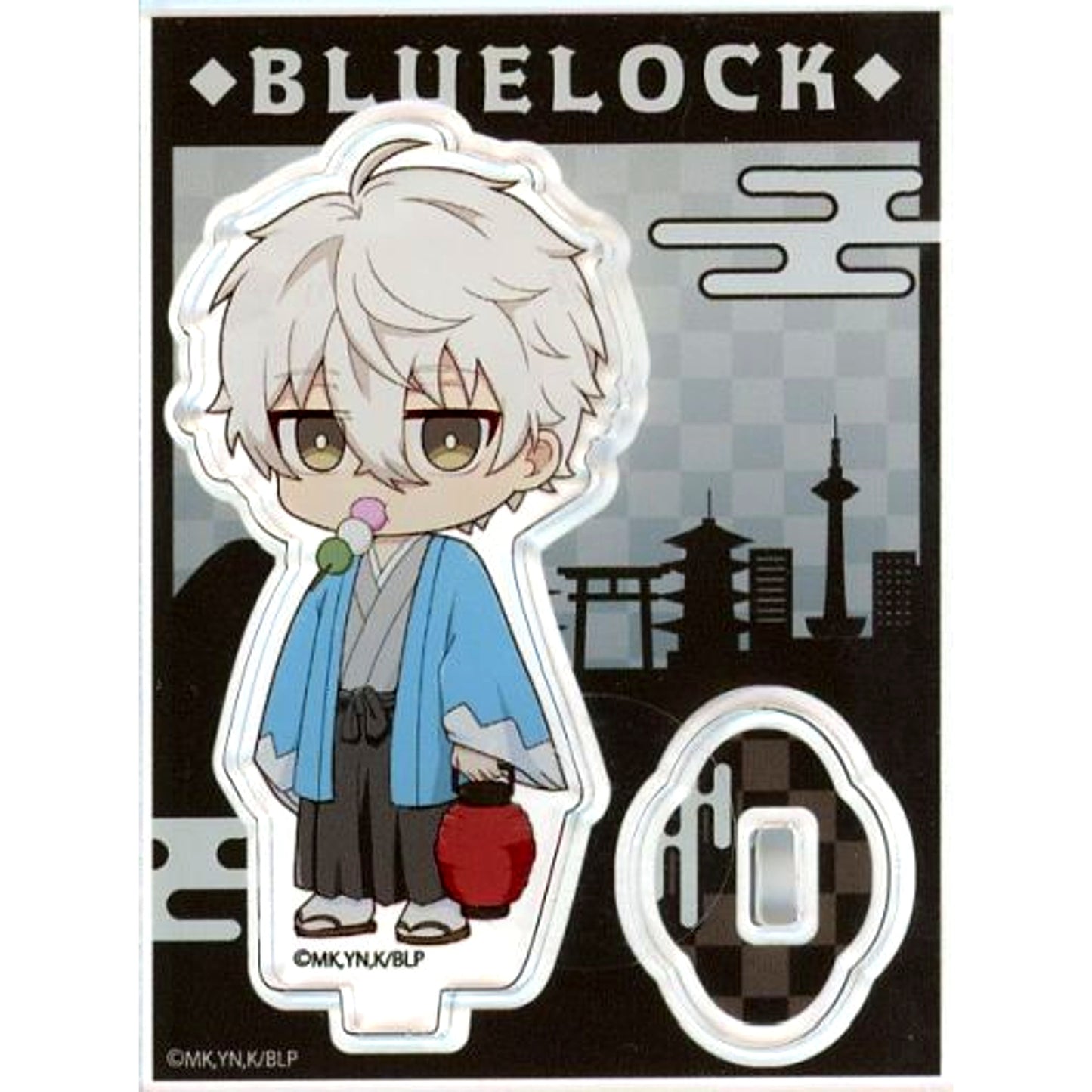 Seishiro Nagi Japanese Clothes Mini Character Ver. Trading Acrylic Stand Blue Lock x Toei Kyoto Studio Park OFF THE BALL in KYOTO [USED]