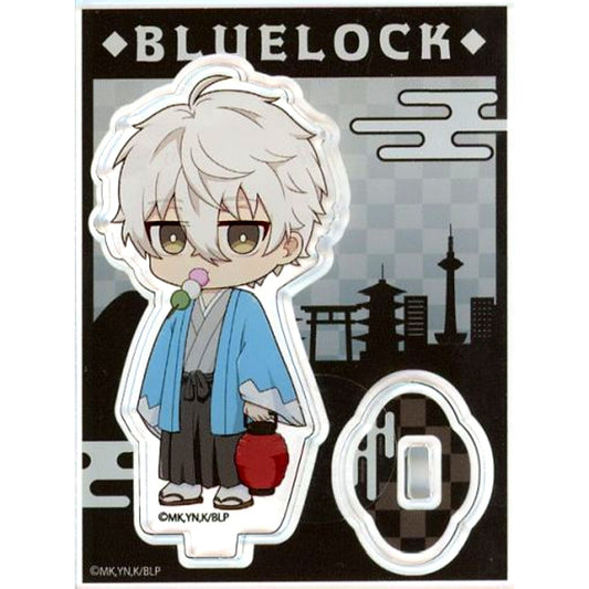 Seishiro Nagi Japanese Clothes Mini Character Ver. Trading Acrylic Stand Blue Lock x Toei Kyoto Studio Park OFF THE BALL in KYOTO [USED]