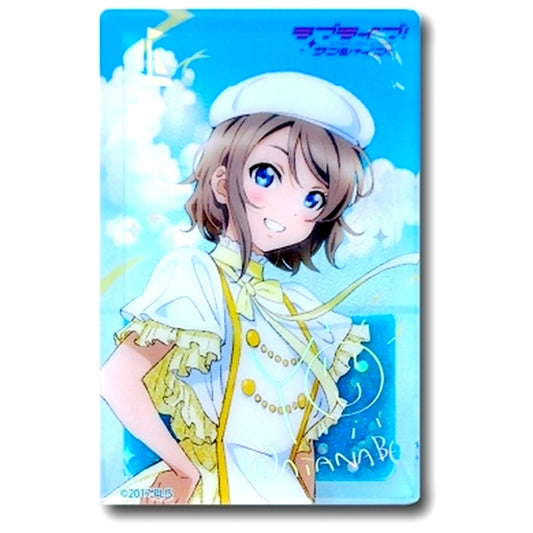 You Watanabe Glitter Acrylic Block Love Live! Sunshine!! [USED]