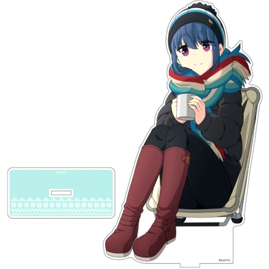 Winter Camp Rin Shima Laid-Back Camp Illustration Acrylic Stand Large [USED]