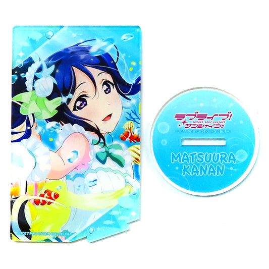 Kanan Matsuura Card-Style Acrylic Stand Aqours Vol. 2 Love Live! Sunshine!! Character Pop Fes [USED]