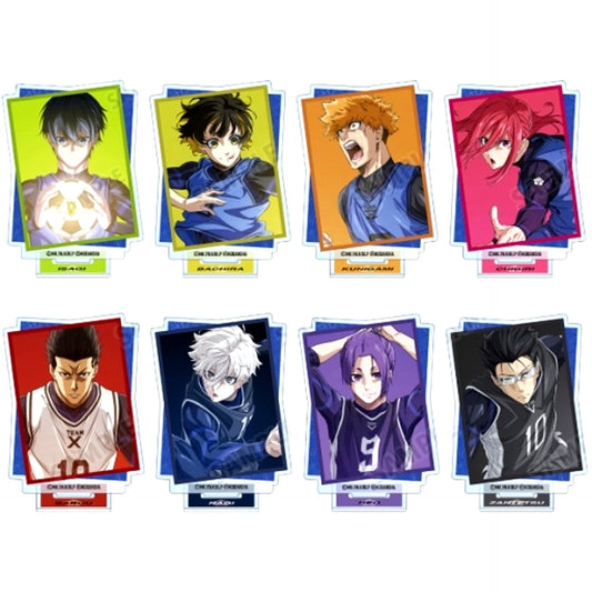 Set of 8 Blue Lock Trading Character Visual Acrylic Stand [USED]