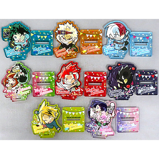 Set of 8 My Hero Academia Pita Deforme Shopping Acrylic Stand [USED]