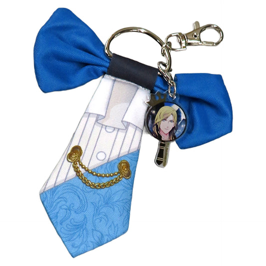 Uta no Prince Sama Camus Ribbon Tie Keychain Shining Detective Agency Ver. Red TOKYO TOWOR Collaboration Mystery Solving Event Shining Detective Agency Limited Keychains [USED]