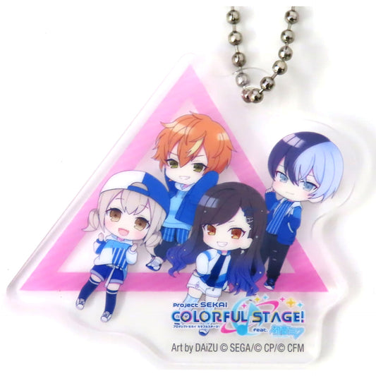 Hatsune Miku: Colorful Stage! Vivid Bad Squad Acrylic Keychain Lawson Campaign Limited Included with Almond Chocolate Fragrant Cacao Keychains [USED]