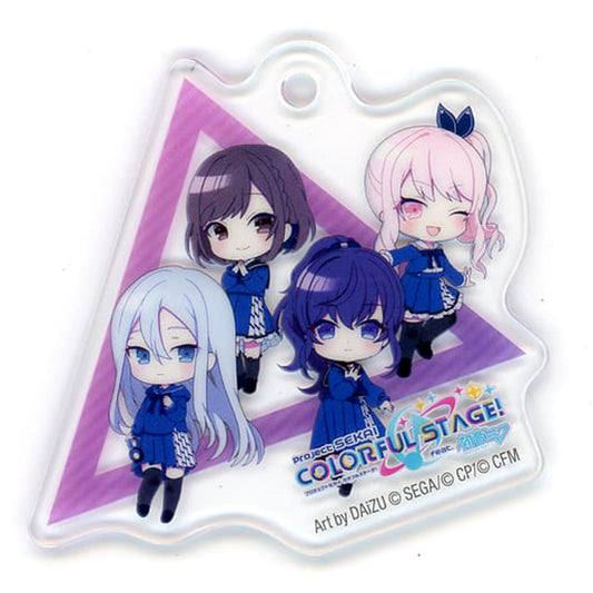 Hatsune Miku: Colorful Stage! 25-ji, Nightcord de. Acrylic Keychain Lawson Campaign Limited Included with Almond Chocolate Keychains [USED]