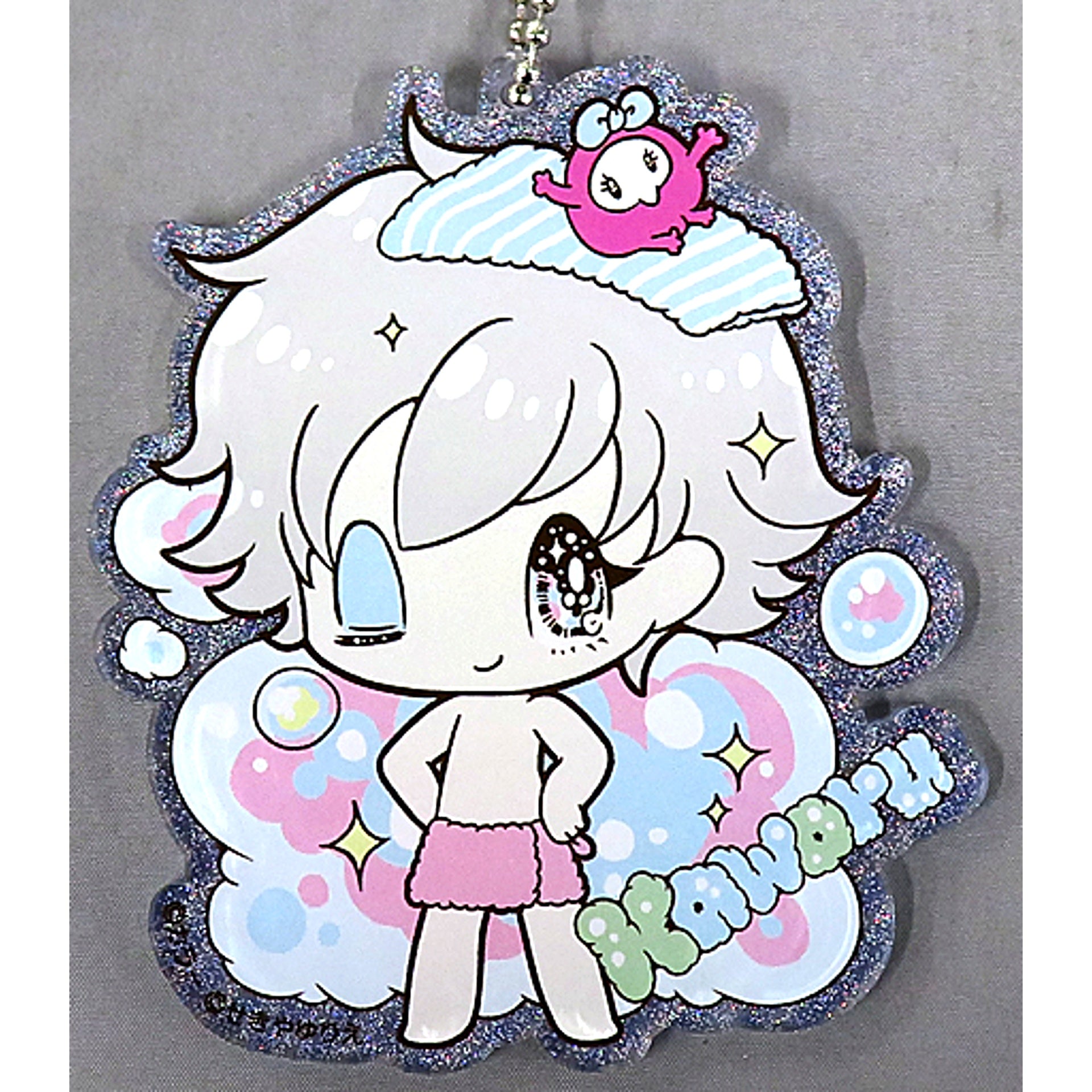 Kaworu Nagisa Acrylic Keychain eva colon Nakayoshi Bath Time Rebuild of Evangelion [USED]