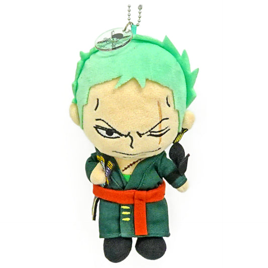 One Piece Roronoa Zoro Top 3 Mascot Plush Toy Universal Studios Japan Limited Premium Summer 2018 Keychains [USED]