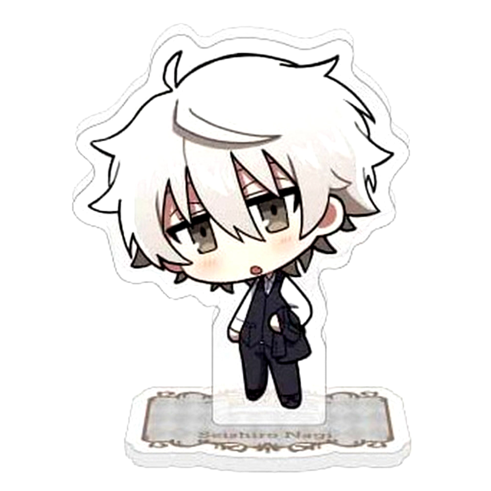 Seishiro Nagi Blue Lock Anime Broadcast Commemoration Fair in Hands Trading Chibi Acrylic Stand [USED]