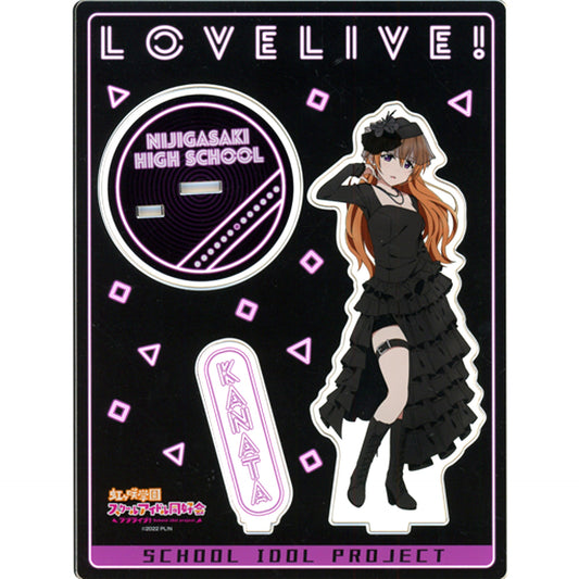 Kanata Konoe Big Acrylic Stand Love Live! Nijigasaki High School Idol Club Black Collection by ZOZOTOWN [USED]