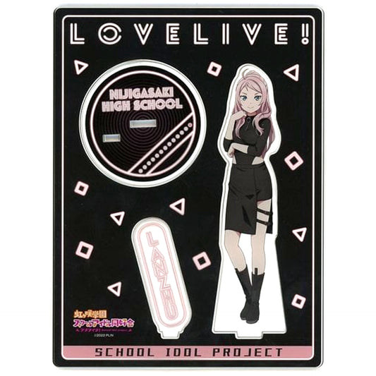 Lanzhu Zhong Big Acrylic Stand Love Live! Nijigasaki High School Idol Club Black Collection by ZOZOTOWN [USED]