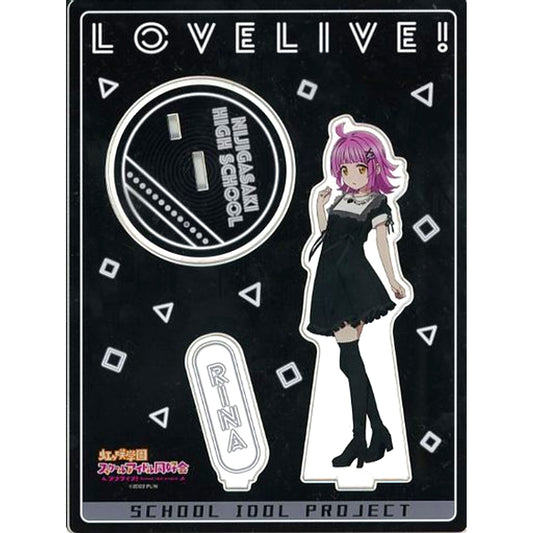 Rina Tennoji Big Acrylic Stand Love Live! Nijigasaki High School Idol Club BLACK COLLECTION by ZOZOTOWN [USED]