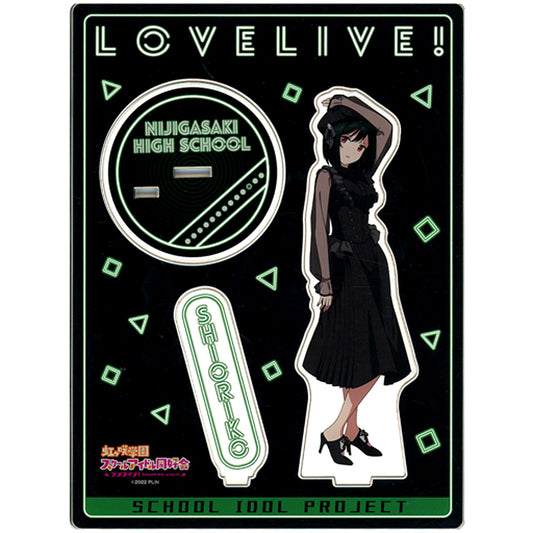 Shioriko Mifune Love Live! Nijigasaki High School Idol Club BIG Acrylic Stand BLACK COLLECTION by ZOZOTOWN [USED]