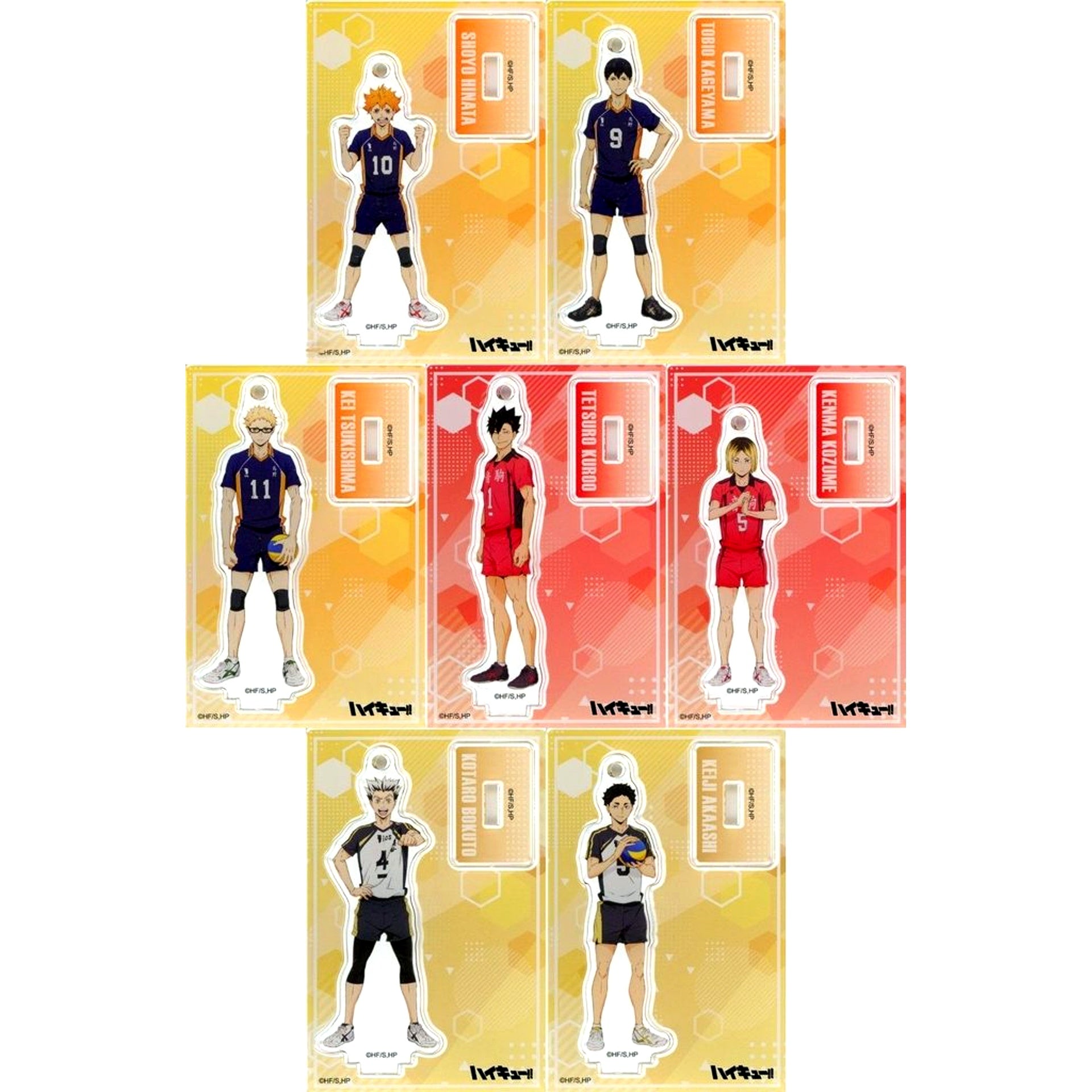 Set of 7 Haikyu!! TD Acrylic Stand A [USED]