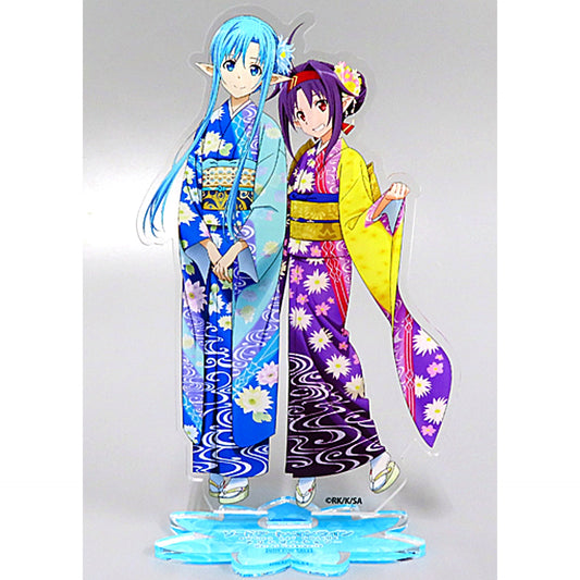 Asuna and Yuuki in Kyoto Acrylic Stand Bonus for Yuuki Kyo Yuzen Ver. WAHOO! 1/7 Figure Aniplex+ Sword Art Online Alicization War of Underworld [USED]