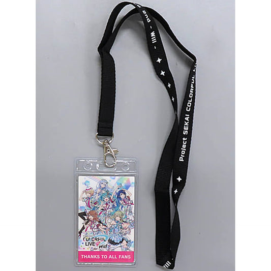 Hatsune Miku: Colorful Stage! Hatsune Miku & Others Neck Strap with Replica Pass Colorful Live 2nd: Will Limited Keychains [USED]