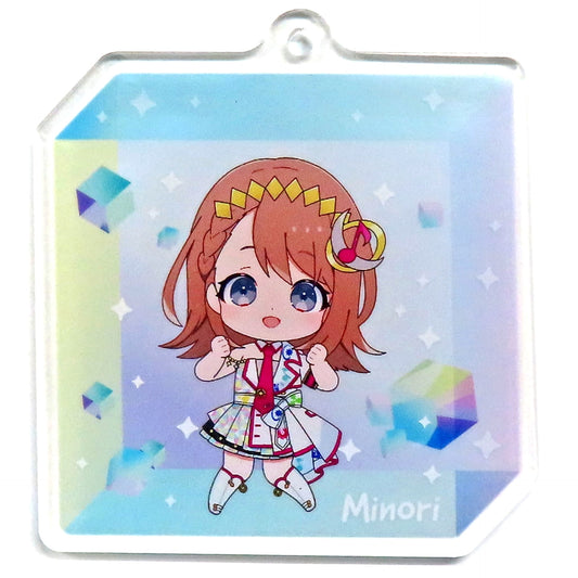 Hatsune Miku: Colorful Stage! Minori Hanasato Mini Character Acrylic Keychain Collection B Colorful Live 2nd: Will Limited Keychains [USED]