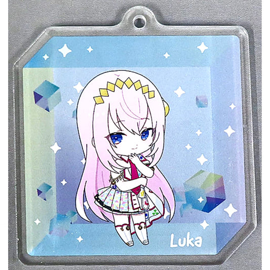 Hatsune Miku: Colorful Stage! Megurune Ruka Mini Character Acrylic Keychain Collection C Colorful Live 2nd: Will Limited Keychains [USED]