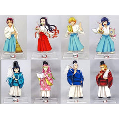 Demon Slayer: Kimetsu no Yaiba Tanjiro Kamado & Others All 8 Types Set Happy New Year Tanjiro & His Friends & New Year's Visit Illustration Acrylic Stand C101 Limited Acrylic Stands [USED]