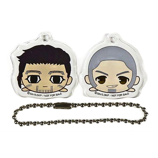 Golden Kamuy Shiraishi Yoshitake Hyakunosuke Ogata Gororin Mascot Acrylic Keychain animate Limited Box Purchase Privilege Keychains [USED]