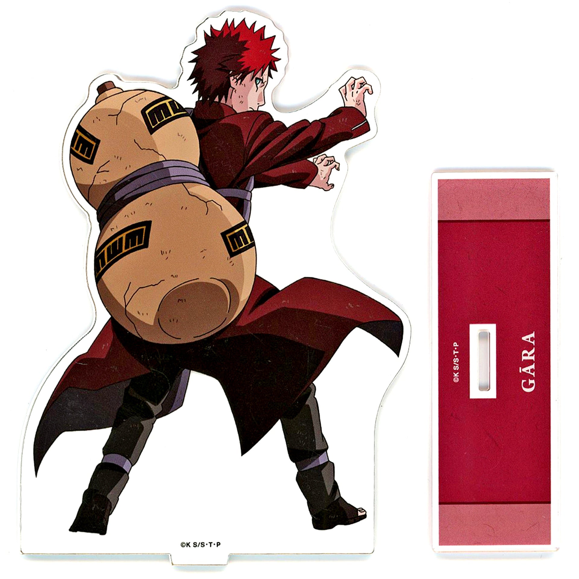 Gaara Naruto Shippuden Fighting Back Ver. Illustration Extra Large Acrylic Stand [USED]