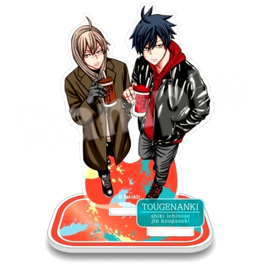 Shiki Ichinose & Jin Kougasaki Tougen Anki Acrylic Stand [USED]