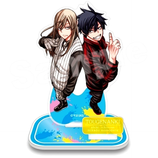 Shiki Ichinose & Mikado Momodera Acrylic Stand Tougen Anki [USED]