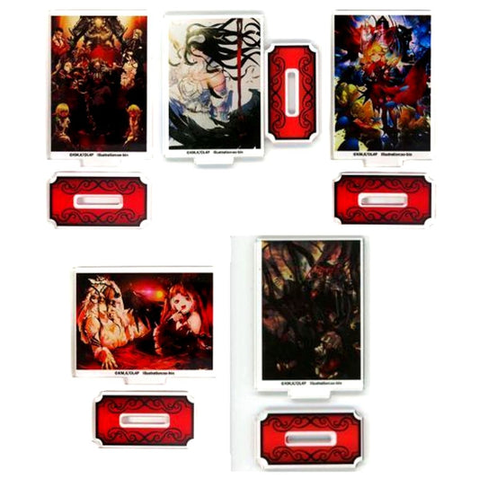 Set of 5 Mini Acrylic Stands Online Kuji Overlord IV Vol. 2 Bundle Bonus [USED]