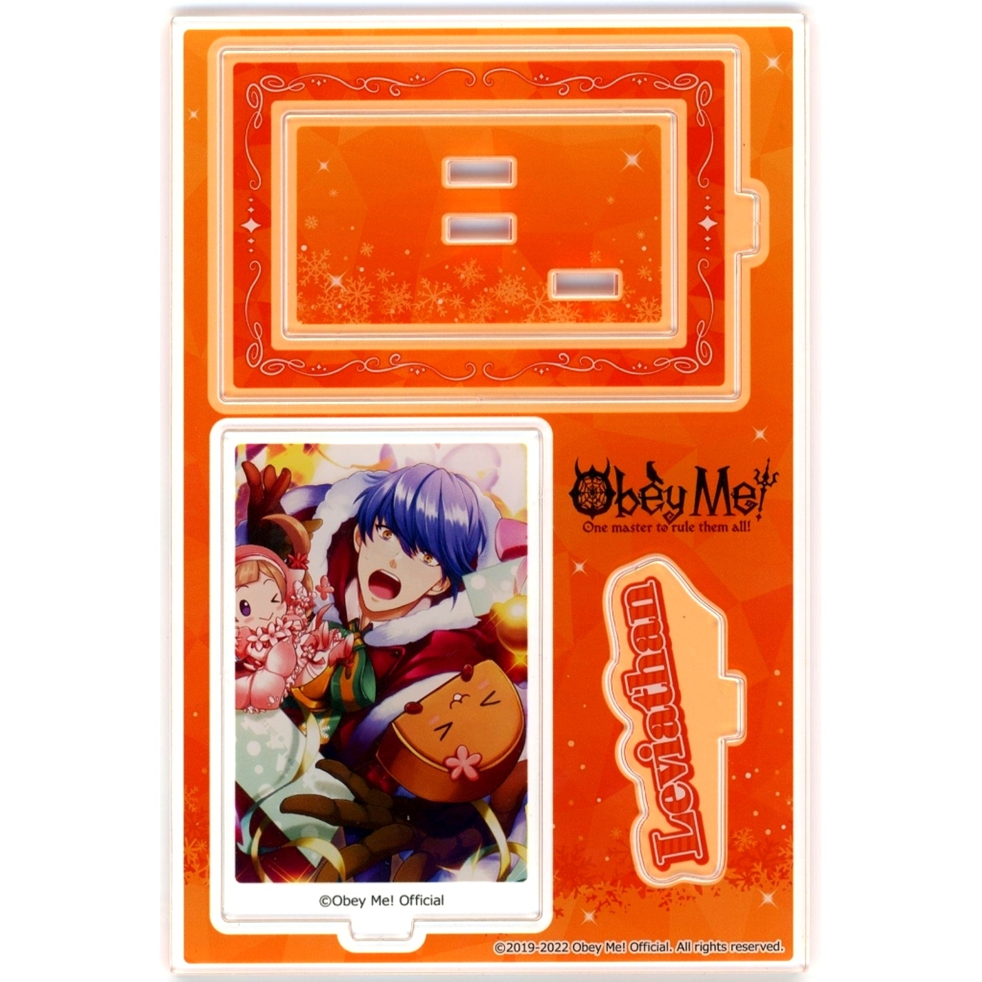 Leviathan Frame Acrylic Stand Christmas Card Design Obey Me! x mixx garden Happy Devil Day 2022 [USED]