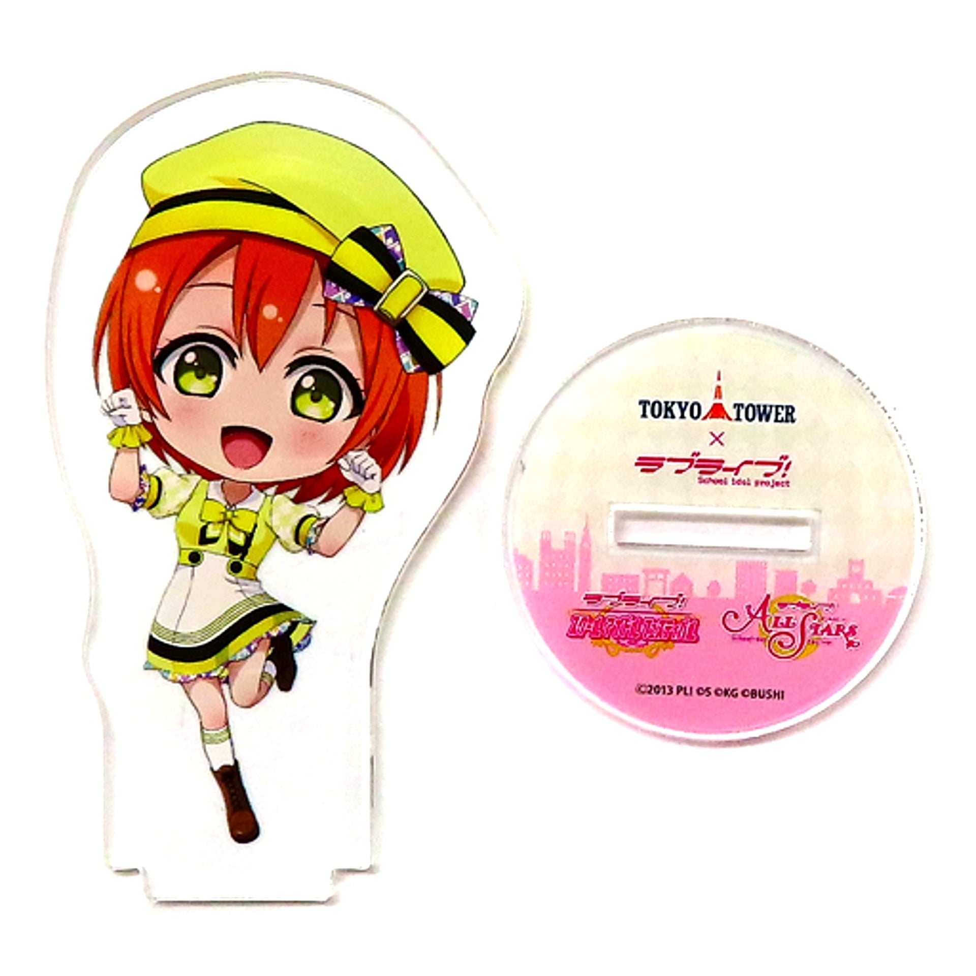 Rin Hoshizora Illustration Deformed Acrylic Stand Love Live! Series in Tokyo Tower Pasela SIF Series Thanksgiving After Party [USED]