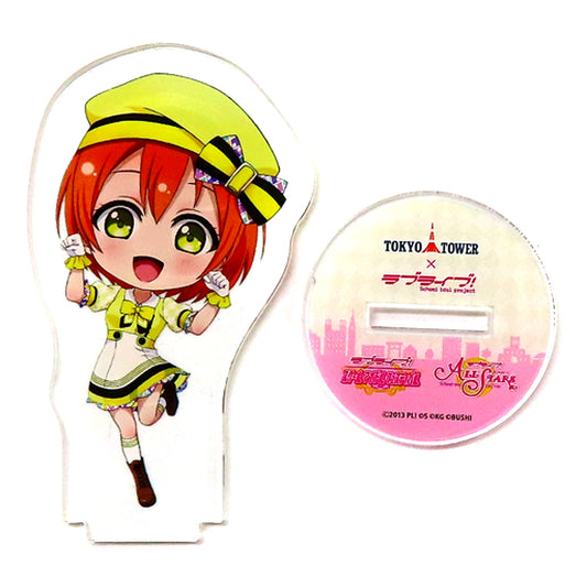 Rin Hoshizora Illustration Deformed Acrylic Stand Love Live! Series in Tokyo Tower Pasela SIF Series Thanksgiving After Party [USED]