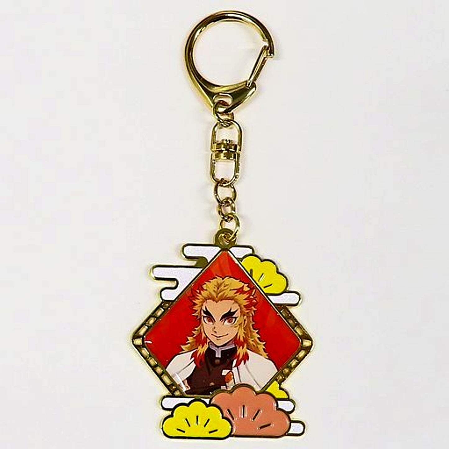 Kyojuro Rengoku Demon Slayer Metal Keychain China Limited [USED]