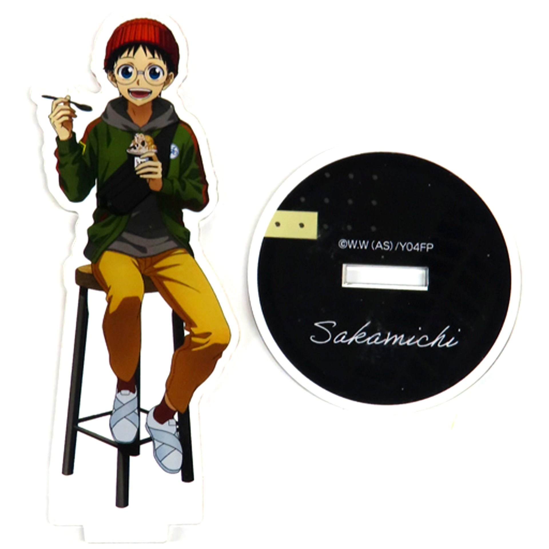 Sakamichi Onoda Yowamushi Pedal GLORY LINE x Manhattan Roll Ice Cream Acrylic Stand [USED]