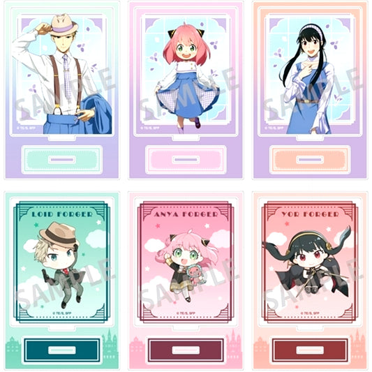 Set of 6 Trading Mini Acrylic Stand Spy x Family [USED]