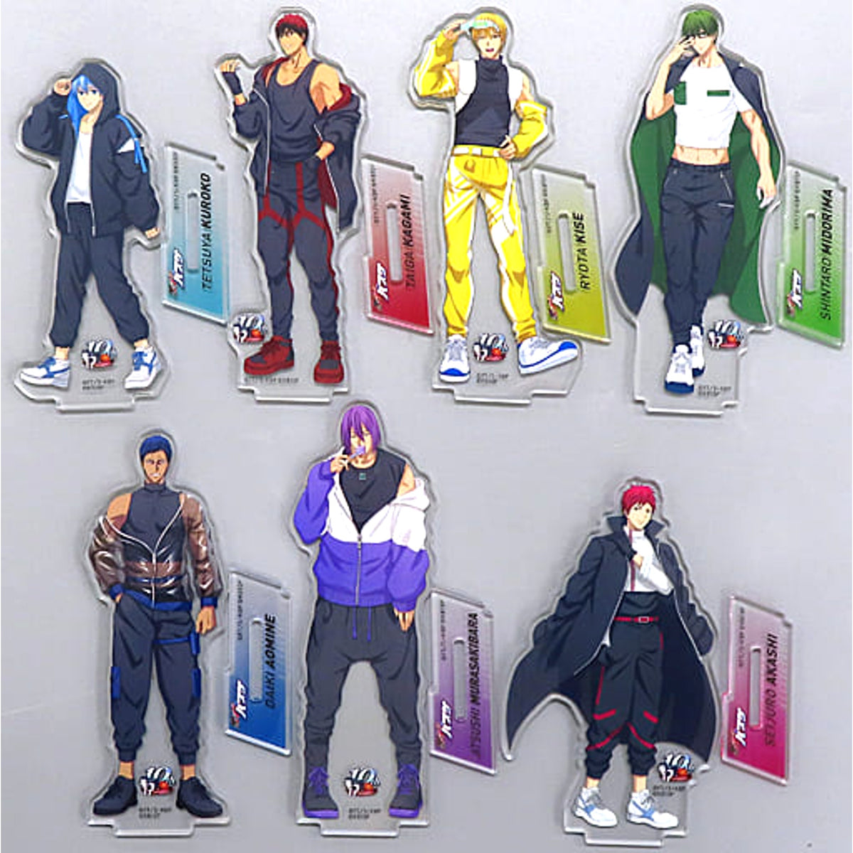Kuroko's Basketball Tetsuya Kuroko & Others All 7 Types Set 10th Anniversary Lottery Acrylic Stand LAWSON Limited Prize B Acrylic Stands [USED]