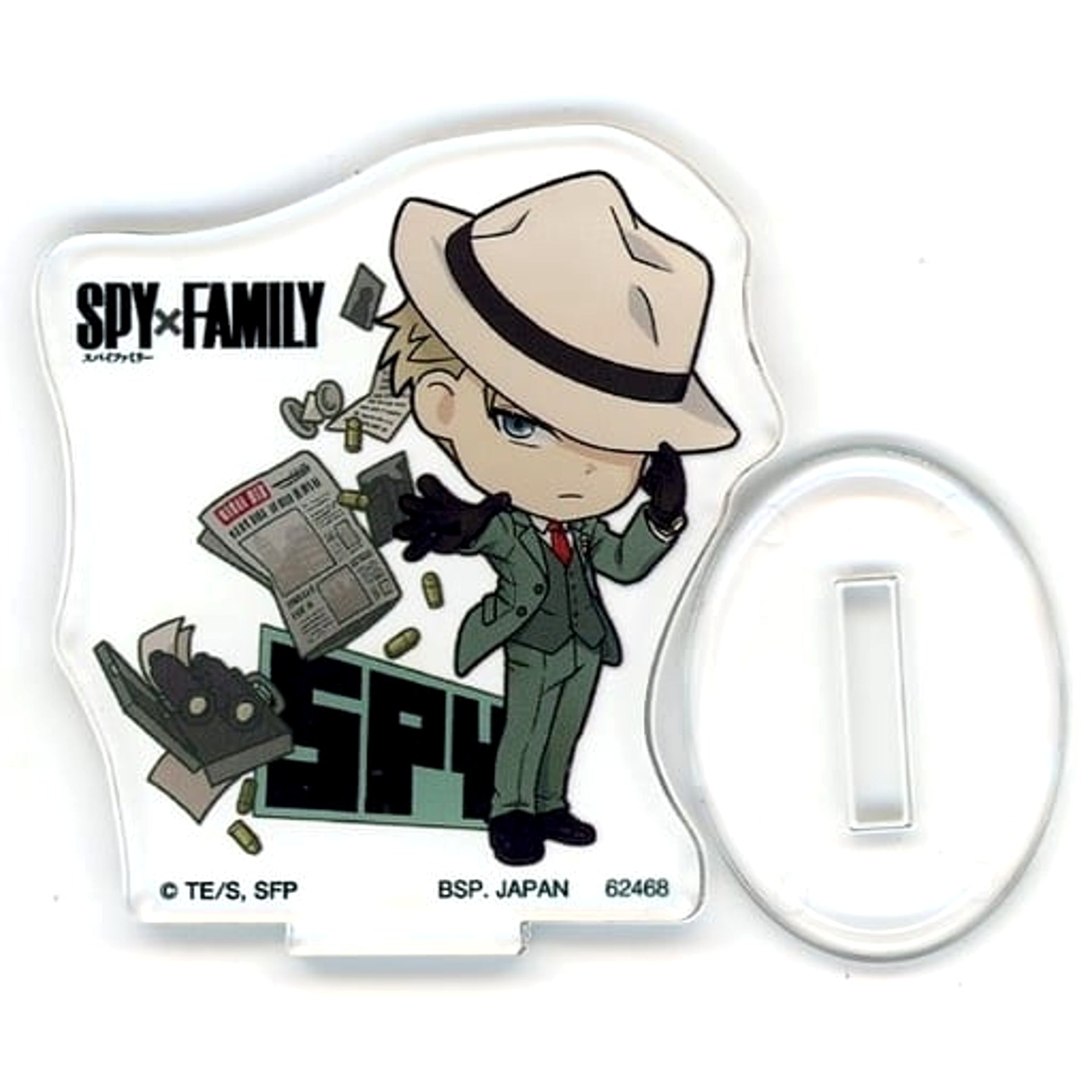 SPY x FAMILY Loid Forger Ichiban Kuji Extra Mission Acrylic Stand Kyunchara Illustrations Prize H Acrylic Stands [USED]